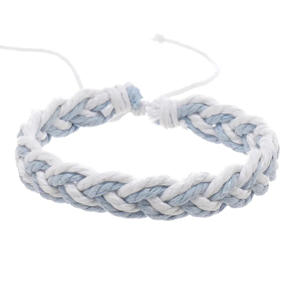 Handwoven Cotton String Bracelet in Artistic Style